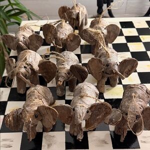 Elephant Ornaments Set of 10